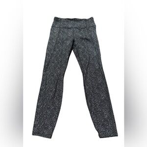 Athleta Lightning Static 7/8 Tights Women’s Size Medium Black/White